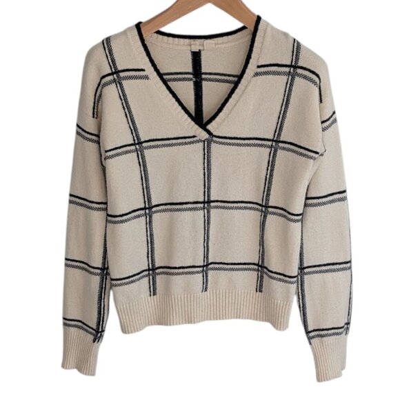 Anthropologie Moth Windowpane Sweater - Picture 3 of 6